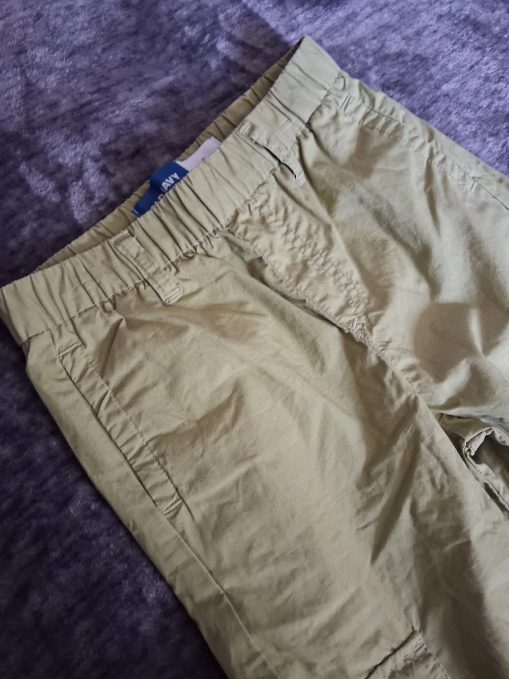 Old Navy Olive Green Wide Leg Cargo Pants Girls Size: S 6-7